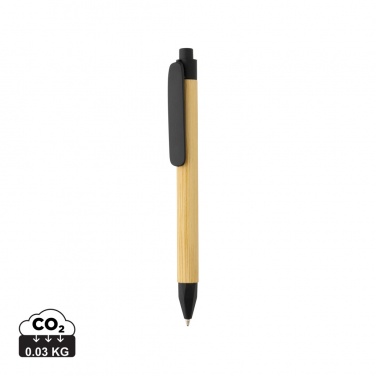 Logo trade promotional giveaways picture of: Write responsible recycled paper barrel pen