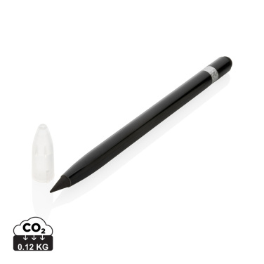 Logo trade promotional gifts picture of: Aluminum inkless pen with eraser