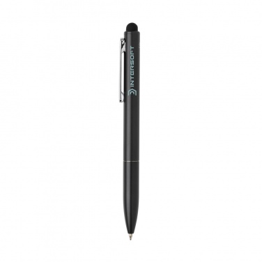 Logo trade promotional merchandise picture of: Kymi RCS certified recycled aluminium pen with stylus