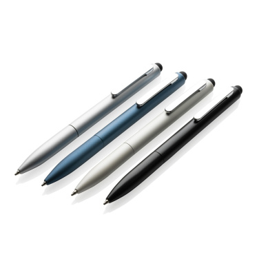 Logo trade promotional giveaway photo of: Kymi RCS certified recycled aluminium pen with stylus