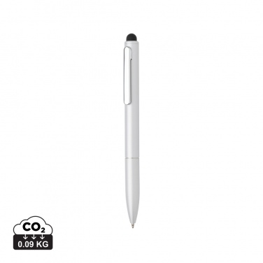 Logotrade advertising products photo of: Kymi RCS certified recycled aluminium pen with stylus