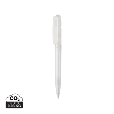 Logotrade promotional item picture of: Devin GRS certified RABS pen transparent