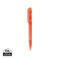 Devin GRS certified RABS pen transparent, red