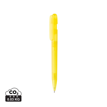 Logo trade promotional items image of: Devin GRS certified RABS pen transparent