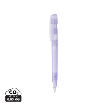 Logo trade promotional product photo of: Devin GRS certified RABS pen transparent