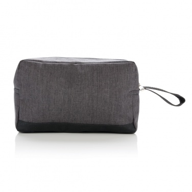 Logo trade promotional giveaways image of: Classic two tone toiletry bag