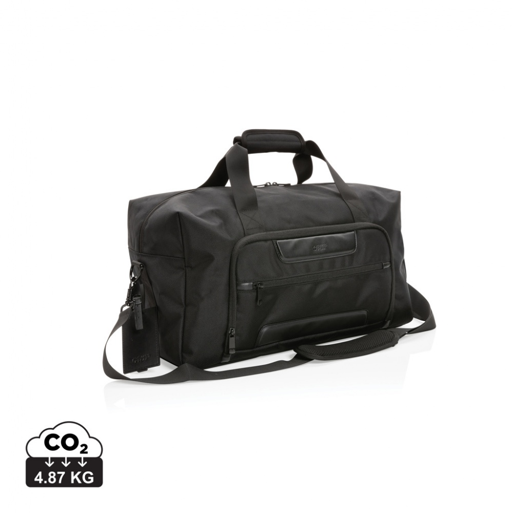 Logo trade corporate gifts image of: Swiss Peak AWARE™ RPET Voyager weekend bag