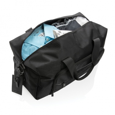 Logo trade corporate gift photo of: Swiss Peak AWARE™ RPET Voyager weekend bag