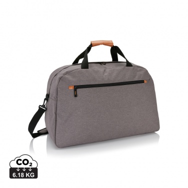 Logo trade promotional giveaways image of: Fashion duo tone travel bag