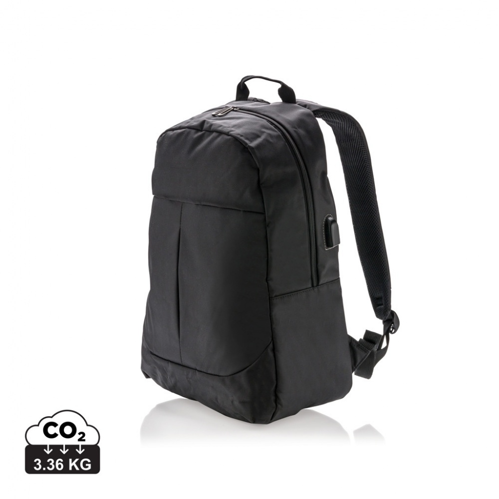 Logo trade corporate gifts picture of: Power USB laptop backpack