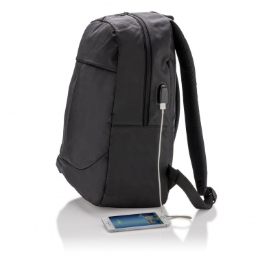 Logo trade corporate gifts image of: Power USB laptop backpack