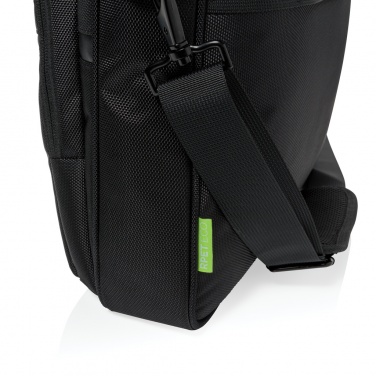 Logo trade promotional merchandise picture of: Swiss Peak RPET Voyager RFID 15.6" laptop bag