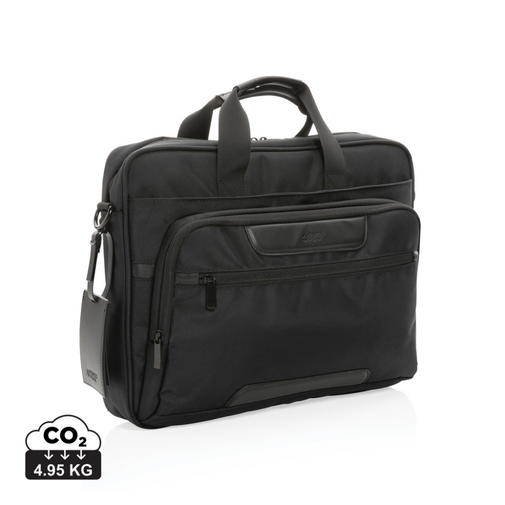 Logotrade corporate gift image of: Swiss Peak AWARE™ RPET Voyager 15.6" laptop bag