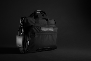 Logo trade advertising products picture of: Swiss Peak AWARE™ RPET Voyager 15.6" laptop bag