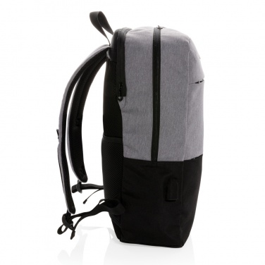 Logo trade promotional products image of: Modern 15.6" USB & RFID laptop backpack PVC free