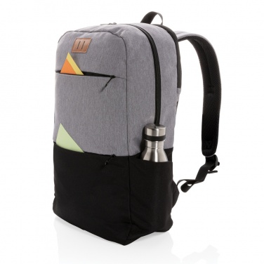 Logo trade promotional giveaways image of: Modern 15.6" USB & RFID laptop backpack PVC free