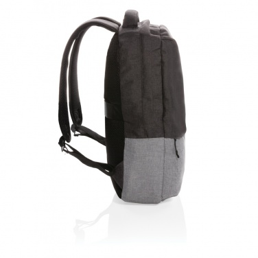 Logotrade promotional product picture of: Duo colour RPET 15.6" RFID laptop backpack PVC free