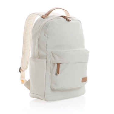 Logo trade promotional giveaway photo of: Impact AWARE™ 16 oz. recycled canvas backpack