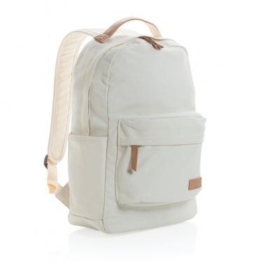 Logo trade promotional giveaway photo of: Impact AWARE™ 16 oz. recycled canvas backpack