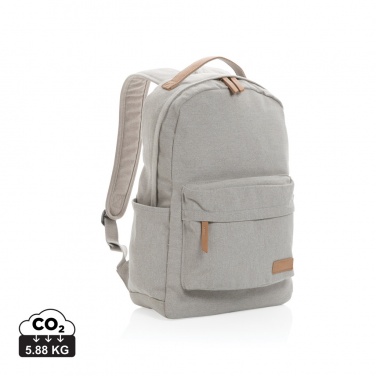 Logo trade promotional giveaways image of: Impact AWARE™ 16 oz. recycled canvas backpack