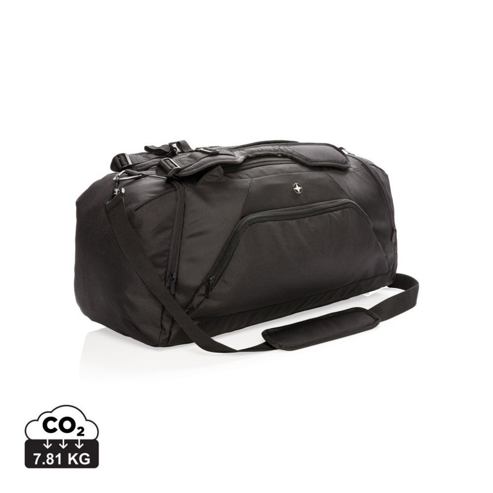 Logotrade promotional gift image of: Swiss Peak RFID sports duffel & backpack