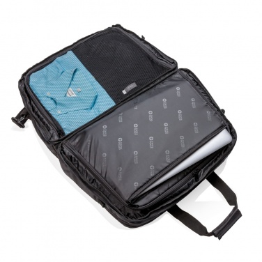 Logo trade business gifts image of: Swiss Peak RFID duffle with suitcase opening