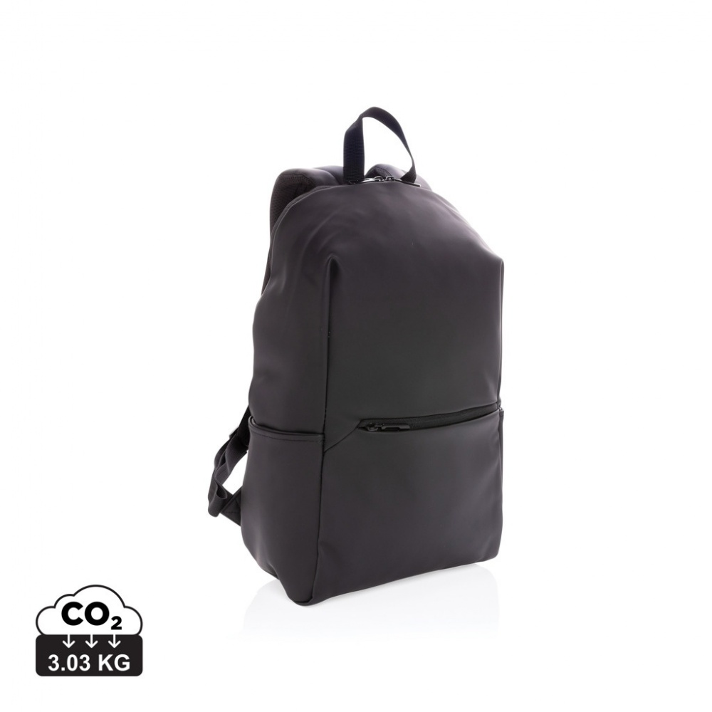 Logo trade promotional gifts image of: Smooth PU 15.6"laptop backpack