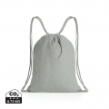 Impact AWARE™ recycled cotton drawstring backpack 145g, grey