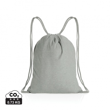 Logo trade promotional giveaways picture of: Impact AWARE™ recycled cotton drawstring backpack 145g