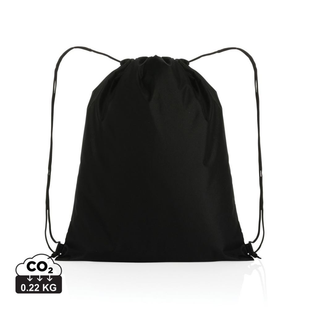 Logo trade corporate gift photo of: Impact AWARE™ RPET 190T drawstring bag