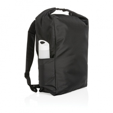 Logo trade promotional giveaways picture of: Impact AWARE™ RPET lightweight rolltop backpack