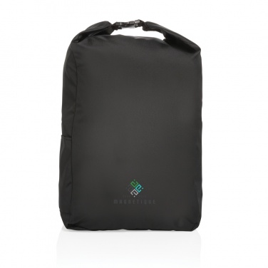 Logotrade advertising products photo of: Impact AWARE™ RPET lightweight rolltop backpack