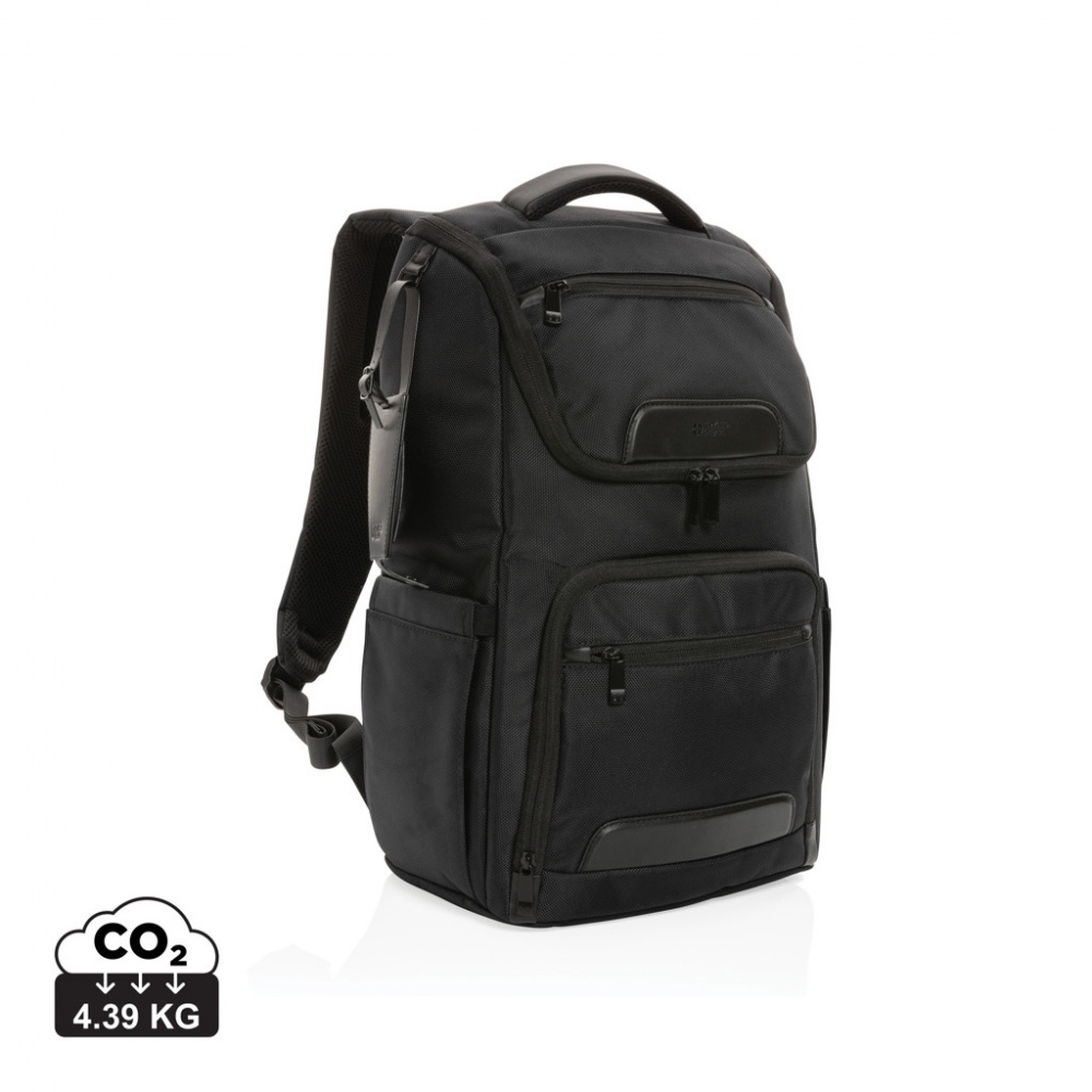 Logotrade advertising product image of: Swiss Peak AWARE™ RPET Voyager 15.6" laptop backpack