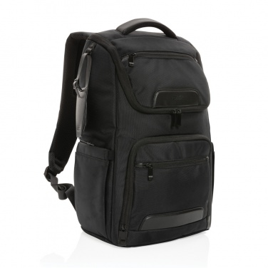 Logo trade business gifts image of: Swiss Peak AWARE™ RPET Voyager 15.6" laptop backpack