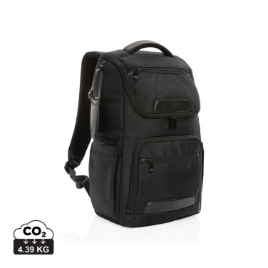 Logo trade corporate gift photo of: Swiss Peak AWARE™ RPET Voyager 15.6" laptop backpack