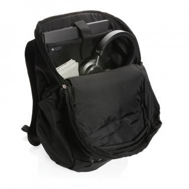 Logo trade promotional giveaway photo of: Swiss Peak AWARE™ RPET 15.6 inch business backpack