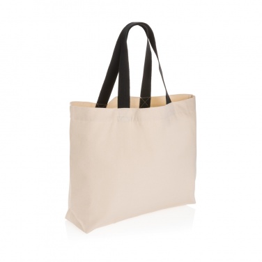 Logo trade promotional gifts picture of: Impact Aware™ 240 gsm rcanvas large tote undyed