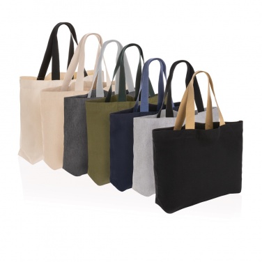 Logo trade promotional merchandise image of: Impact Aware™ 240 gsm rcanvas large tote undyed