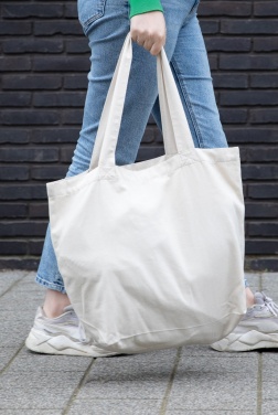 Logotrade advertising product picture of: Impact Aware™ 240 gsm rcanvas shopper w/pocket undyed