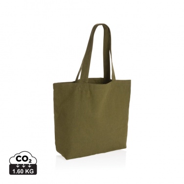 Logo trade promotional item photo of: Impact Aware™ 240 gsm rcanvas shopper w/pocket undyed