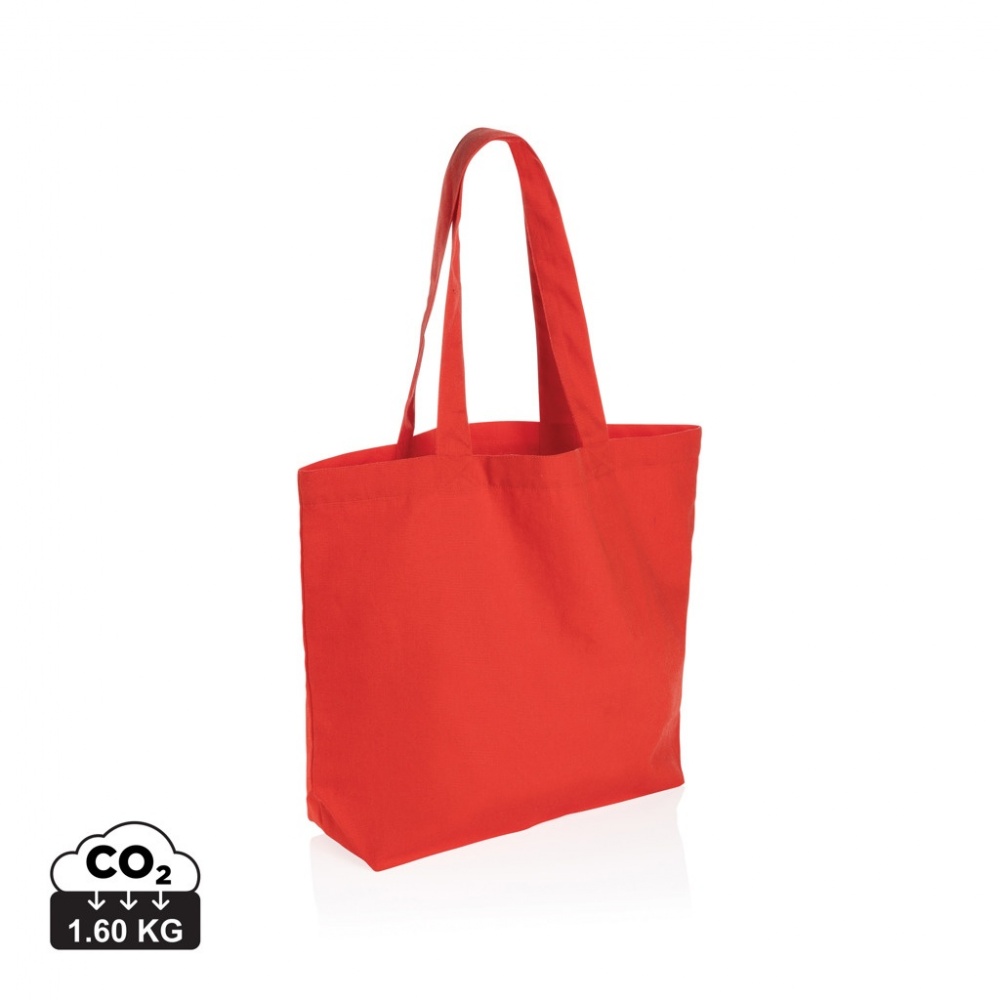 Logo trade promotional giveaways image of: Impact Aware™ 240 gsm rcanvas shopper w/pocket