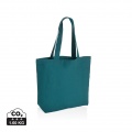 Impact Aware™ 240 gsm rcanvas shopper w/pocket, verdigris