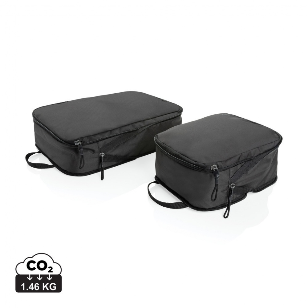 Logotrade promotional item image of: Swiss Peak Ridge AWARE™ RPET compression travel cubes 2pc