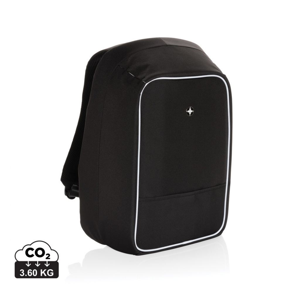 Logo trade advertising product photo of: Swiss Peak AWARE™ anti-theft 15.6" laptop backpack