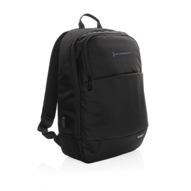 Logo trade advertising product photo of: Swiss Peak AWARE™ modern 15.6" laptop backpack