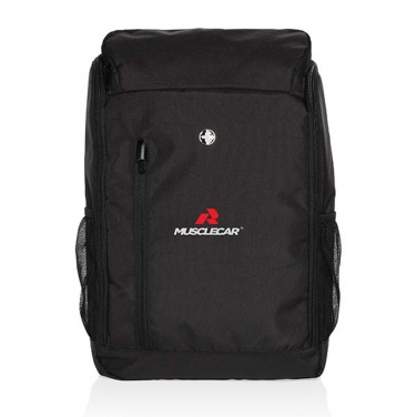 Logo trade promotional item photo of: Swiss Peak AWARE™ easy access 15.6'' laptop backpack