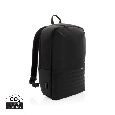 Logo trade promotional gift photo of: Swiss Peak AWARE™ RFID anti-theft 15.6'' laptop backpack