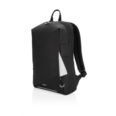 Logo trade promotional giveaways image of: Swiss Peak AWARE™ RFID and USB A laptop backpack