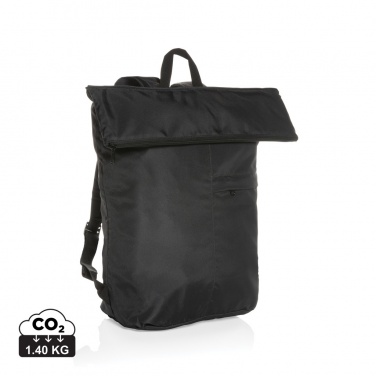 Logo trade promotional giveaway photo of: Dillon AWARE™ RPET lightweight foldable backpack