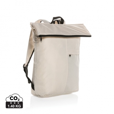 Logo trade business gift photo of: Dillon AWARE™ RPET lightweight foldable backpack